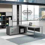 Environmently friendly material L-shape home office computer table