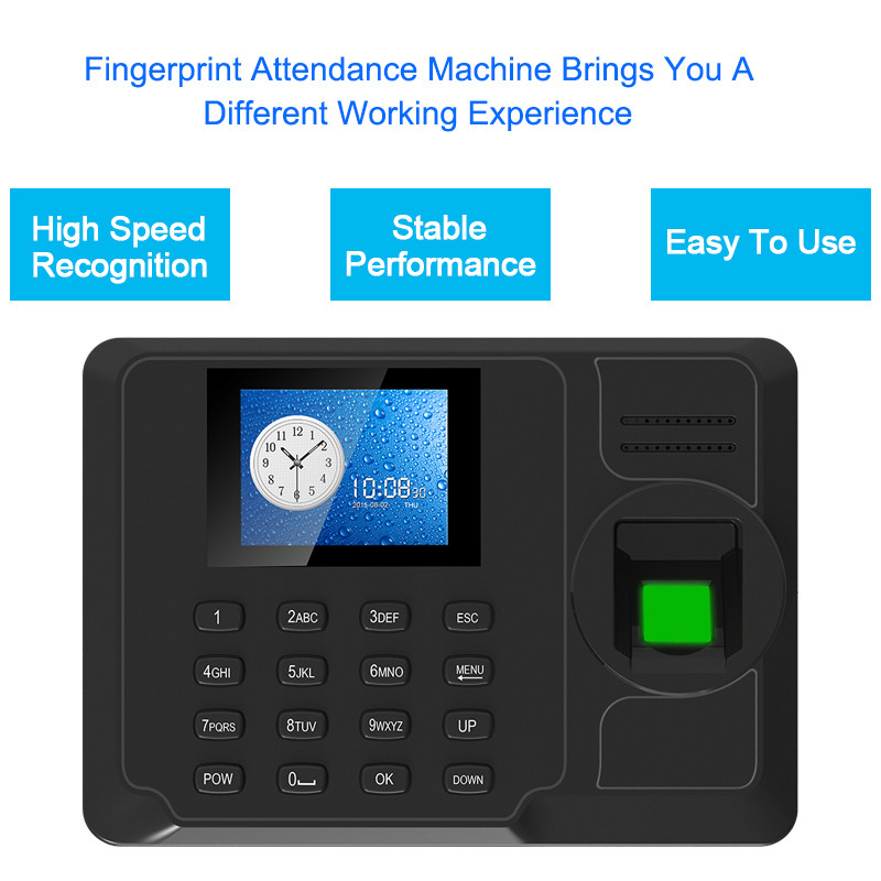 Buy Eseye Fingerprint Time Attendance System Office Employee Biometric ...