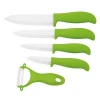 European Color Fruit Chef Zirconia Knives Ceramic Kitchen Knife Set With Stand