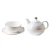 Import European style ceramic coffee cup and saucer sickle Phnom Penh tea set bubble teapot home coffee cup saucer milk jug custom from China
