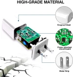 Eu/us Mobile Phone Charger Wall Mount Usb Charger Adapter Travel Usb Wall Charger For Iphone And Android
