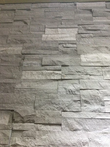 Facade natural grey slate ledge wall stone