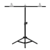 Factory 67cm T-Shape Photo Studio Background Support Stand Backdrop Crossbar Bracket with Clips