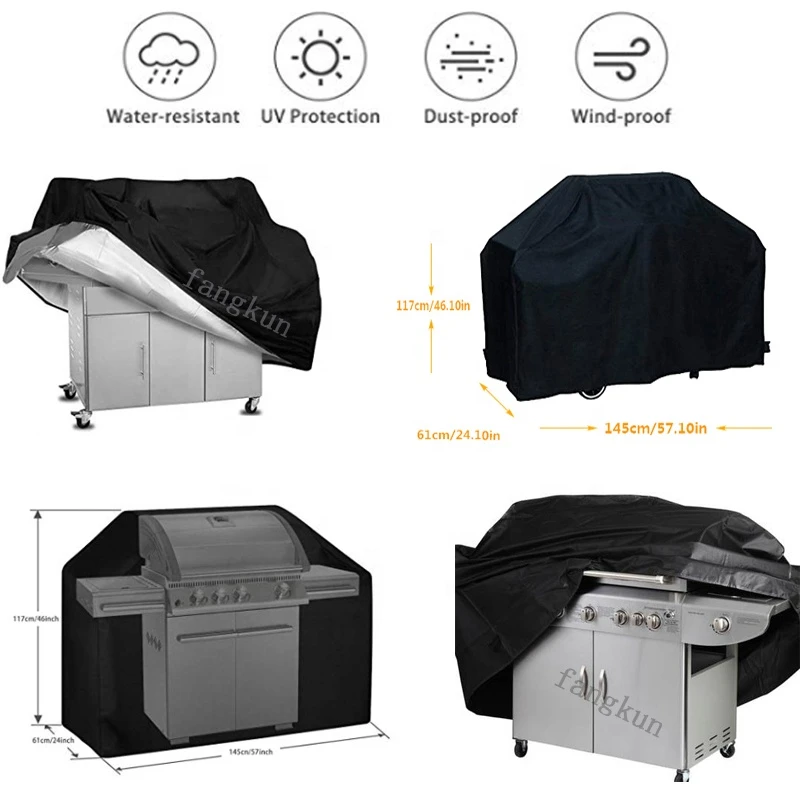 Factory customized outdoor barbecue stove waterproof cover barbecue cover