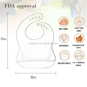 Factory direct high-quality environmentally friendly reusable silicone baby bib
