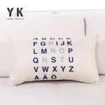 Factory direct memory alphabetic string sofa chair cushion cover fabric handbag cushion cover ins style