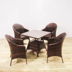 Factory direct outdoor tables and chairs rattan chair coffee table balcony leisure furniture combination courtyard garden