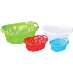 Factory direct sale plastic colander strong sieve with handle