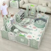 Factory directly sale safety baby play yard playpen kids play with swing
