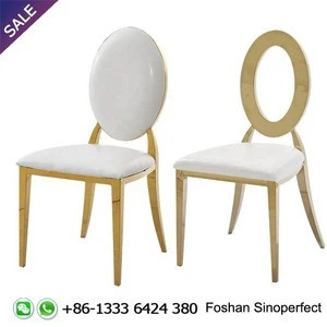 Factory Directly Sell Stainless Steel Hotel Banquet Chair Home Stainless Steel Dining Chair Church Chair