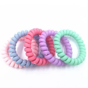 factory is sold at a low price and can be customized for various colors of rubber telephone wire elastic hair band