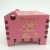 Factory Pink Six Sides Pattern Wind Up Custom Music Box