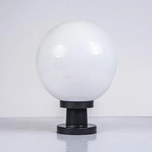 Factory price 250mm plastic outdoor light globe gate light outdoor pillar light