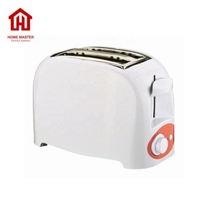 factory price plastic body 2 slices electric bread toaster