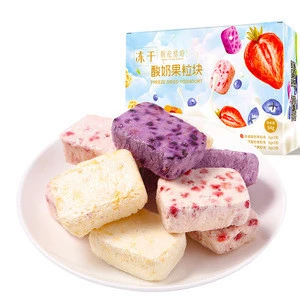 Factory Price Sweet Taste Freeze Dried Fruit Yogurt Block For Heathy Snacks