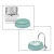 Import Factory Sale Pet Bowl Candy Color Pet Feeding Bowl Round Shape Pet Feeder from China