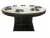 Import Factory Supply Restaurant Furniture Artificial Marble Table Top Round Hot Pot Table Set With Rotation from China