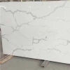 Factory Wholesale High Quality Gloss artificial stone bar counter office desk white artificial quartz stone slabs