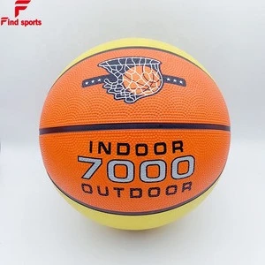 Factory Wholesale Size 7 Rubber Basketball for youth outdoor indoor sports accessories