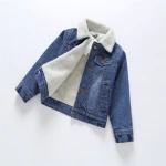 Fashion Children Winter Coat Thick Jeans Cartoon Children Boys Jacket