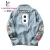 Import fashion custom print sports light blue winter bomber denim jacket for men from China