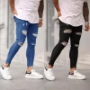Fashion Design Skinny Mens Custom Denim Super Pant Ripped Man Jeans