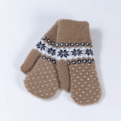 Fashion Design Thick Custom Mittens Winter Gloves For Women Warm