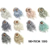 Fashion High Quality Wholesale Custom ladies neckwear raw silk scarf pashmina shawl