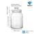 Import Fashion Style 2.2L 74.4oz Pickle Airtight Custom Clear Glassware honey Food Storage Jar with Ripple from China