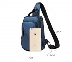 Fashionable 2021 Chest Bag Sling Male USB Charging Multicolor Men Crossbody Bag single shoulder bosom bag