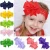 Import Fashionable grosgrain ribbon forked tail bow with elastic band  , wholesale solid color hair accessories ribbon bow for kids from China