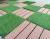 Import Faux grass tiles Interlocking artificial grass turf flooring ECO friendly decking outdoor garden DIY flooring grass puzzle mat from China