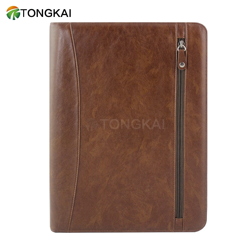 Filing Products A4 size PU Leather Portfolio Folder with legal writing pad