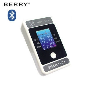 finger blood pressure monitoring system Bluetooth handheld patient monitor with APP