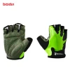 fingerless moisture-wicking atv bike  cycling gloves with silicon print