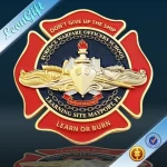 Firefighter challenge coin,make coins as per your design