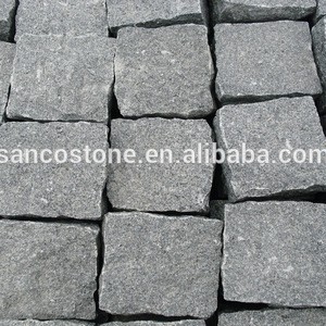 flamed dark grey granite G654 paving stone for wholesale price