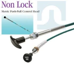 Flexible push pull cables and control system