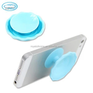 Flexible silicone smart mobile phone display table stand car holder