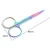 Import FOCSTAR Curved Makeup Rainbow Eyebrow Scissors Small Nose Hair Scissor (BT8002) from China