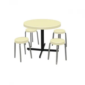 Foldable Adjustable (height) ROUND CAFE TABLE SETS WITH FRP CHAIR From Malaysia