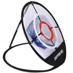 Foldable Golf Cut Ball Net Golf Training Aids Metal Net Indoor Outdoor Chipping Pitching Cages Practice Easy Three-layer Net