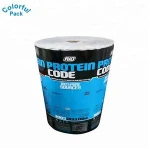 Food grade FDA colored aluminum foil plastic packaging roll with logo