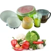 100% Food Grade REAL silicon stretch lids universal Rubber saran food wrap-bowl pot lid-silicone cover pan Kitchen