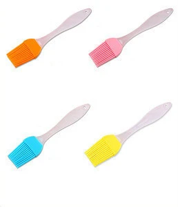 Food grade reusable heat resistant silicone oil basting brush for camping bbq