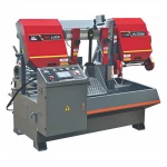 For small business portable wood cutting horizotal band saw machine