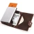 free sample contact&#39;s crazy horse leather new product rfid aluminum automatic pop up leather id cash credit card holder