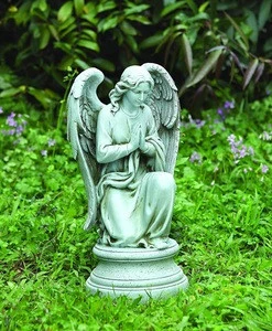 FREE SAMPLE Garden Collection Resin and Stone Outdoor and Indoor Decor Durable Long Lasting Praying Angel Statue