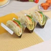 Free Sample Plate Dish Plate Type and Irregular Shape Stainless Steel Holder Taco Stand