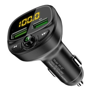 Free Shipping Dropshipping Car kit Bluetooth FM Transmitter Car usb Charger With MP3 player Car Charger
